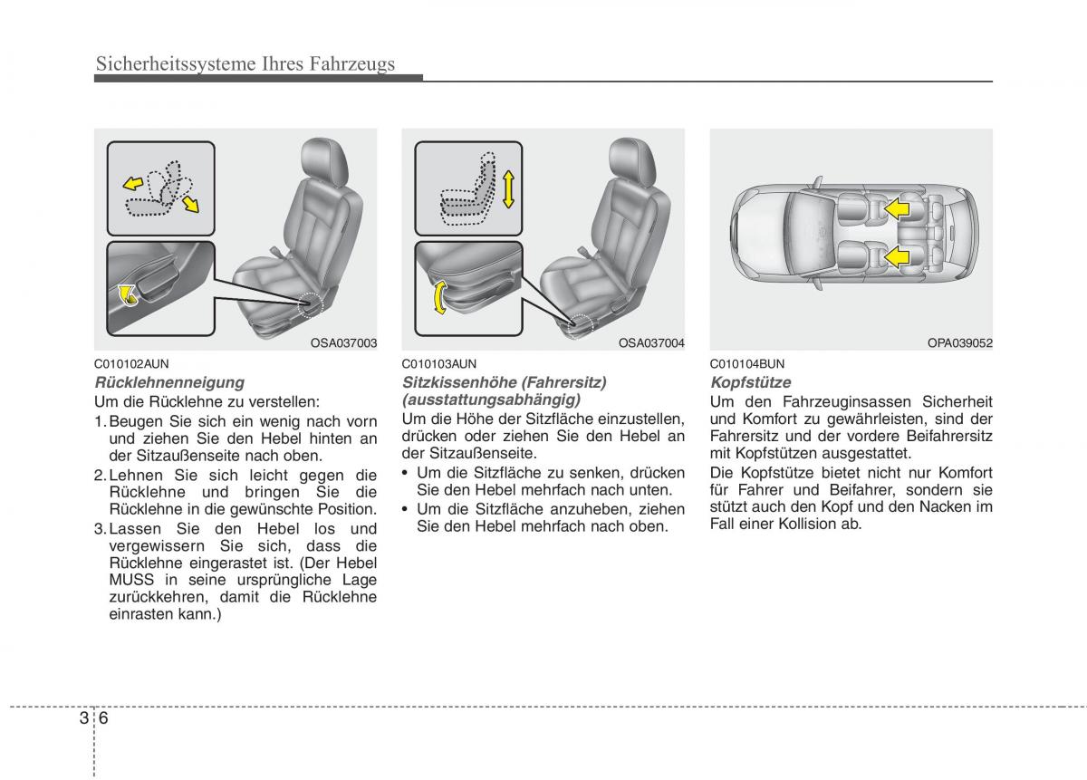 KIA Picanto I 1 Handbuch / page 23