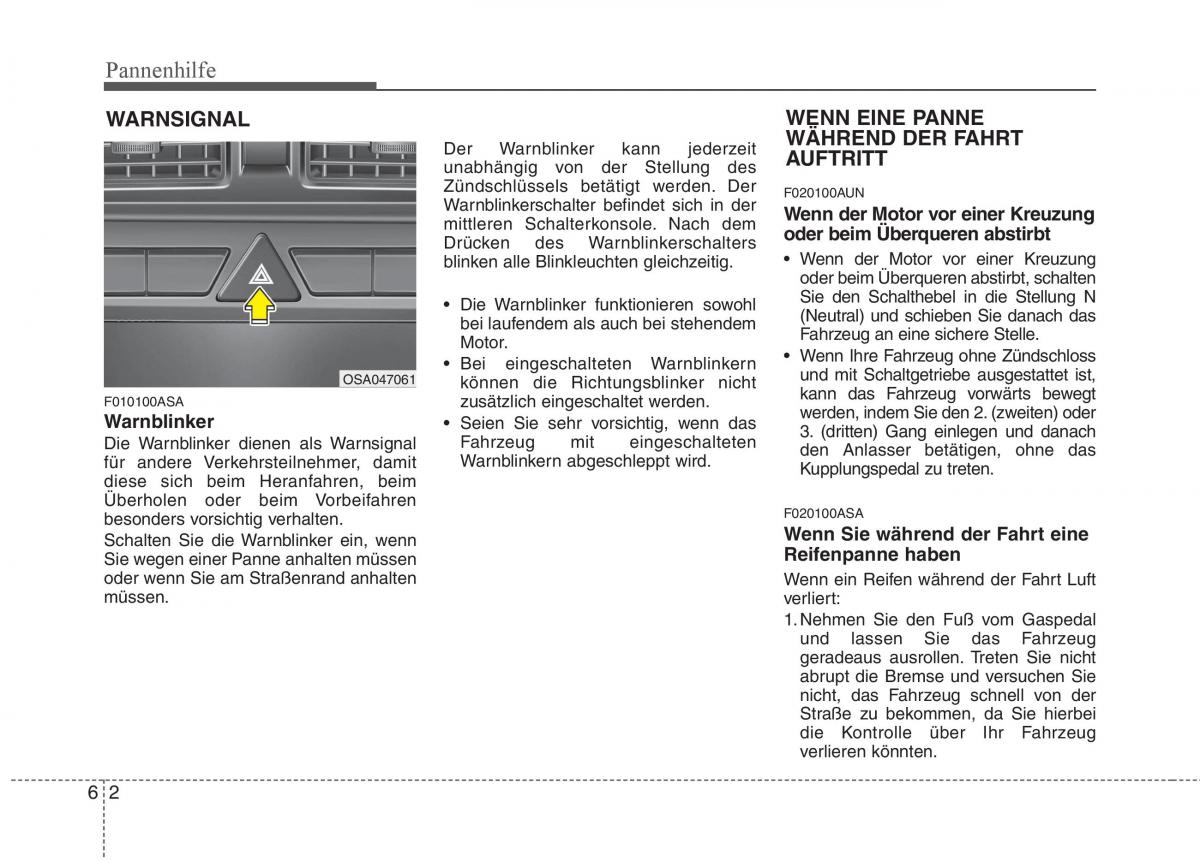 KIA Picanto I 1 Handbuch / page 244