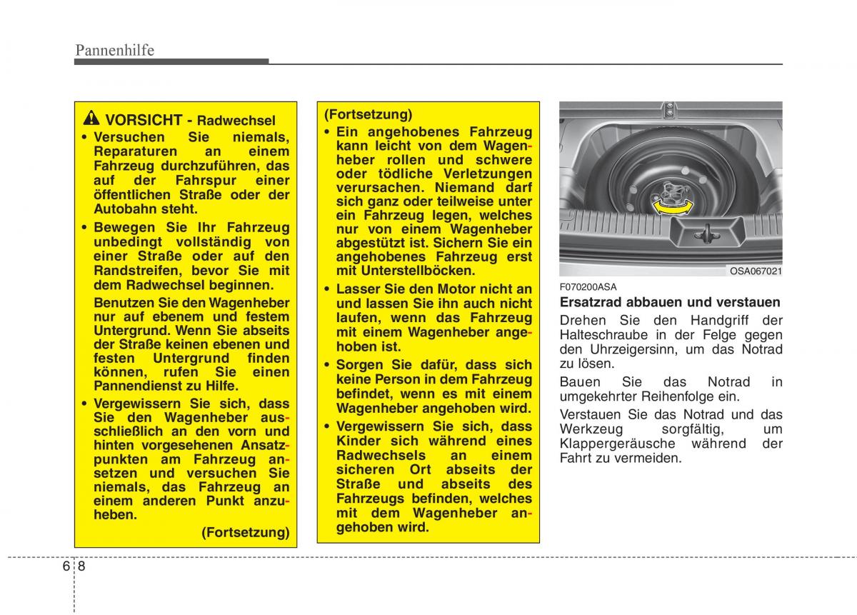 KIA Picanto I 1 Handbuch / page 250