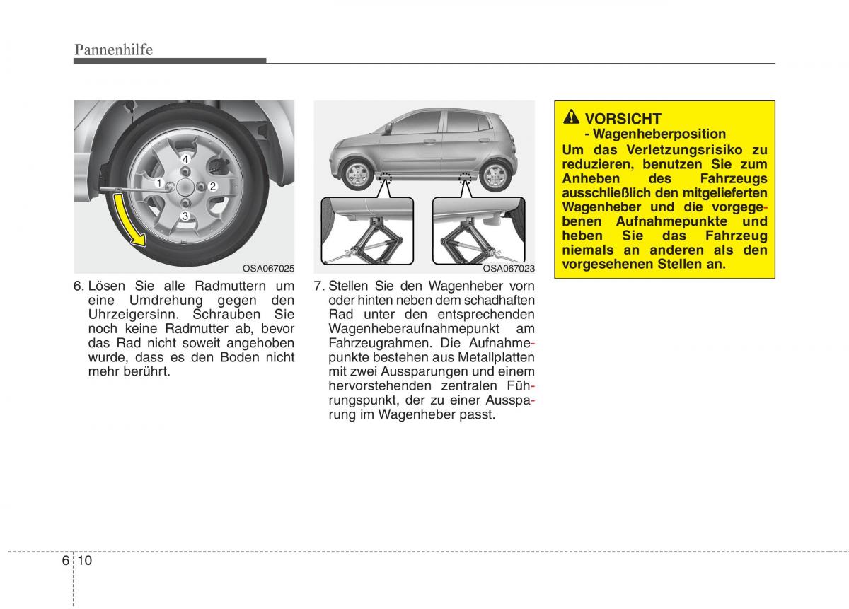 KIA Picanto I 1 Handbuch / page 252