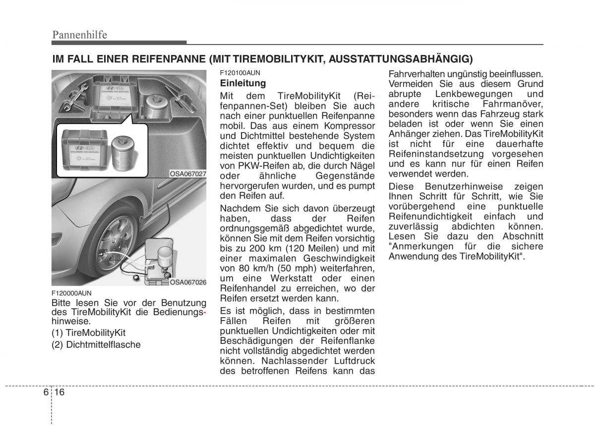 KIA Picanto I 1 Handbuch / page 258