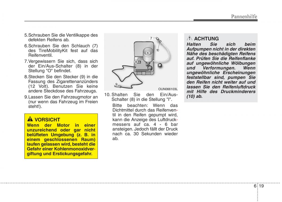 KIA Picanto I 1 Handbuch / page 261