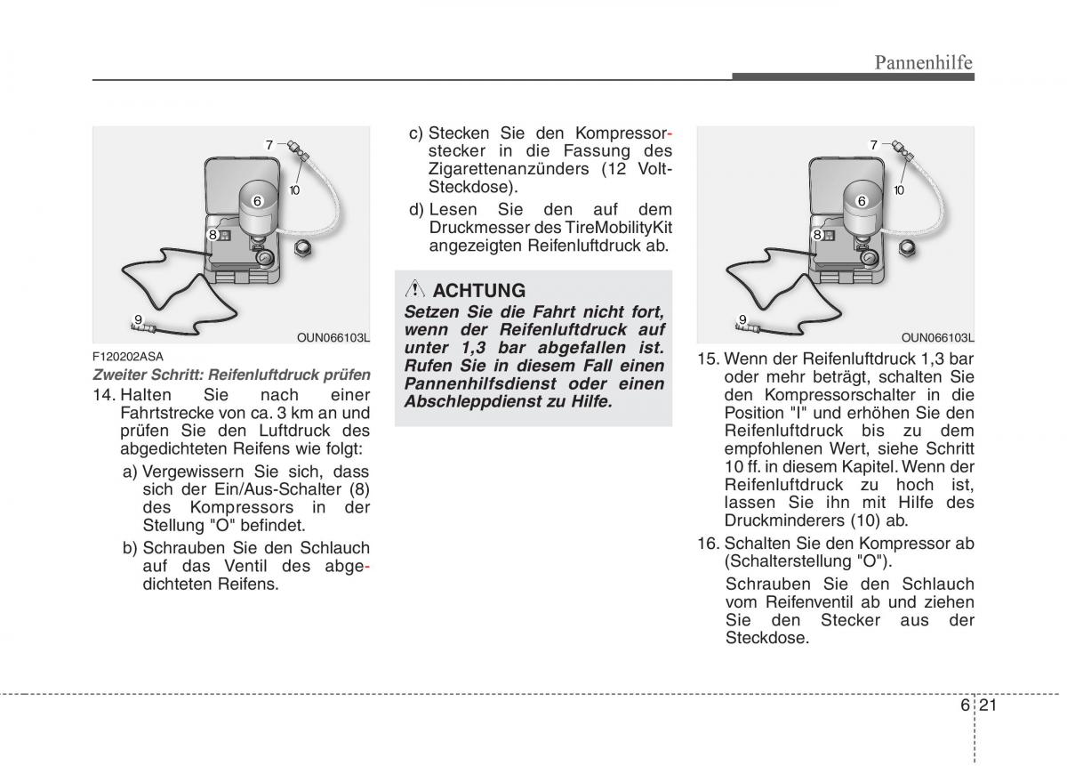 KIA Picanto I 1 Handbuch / page 263