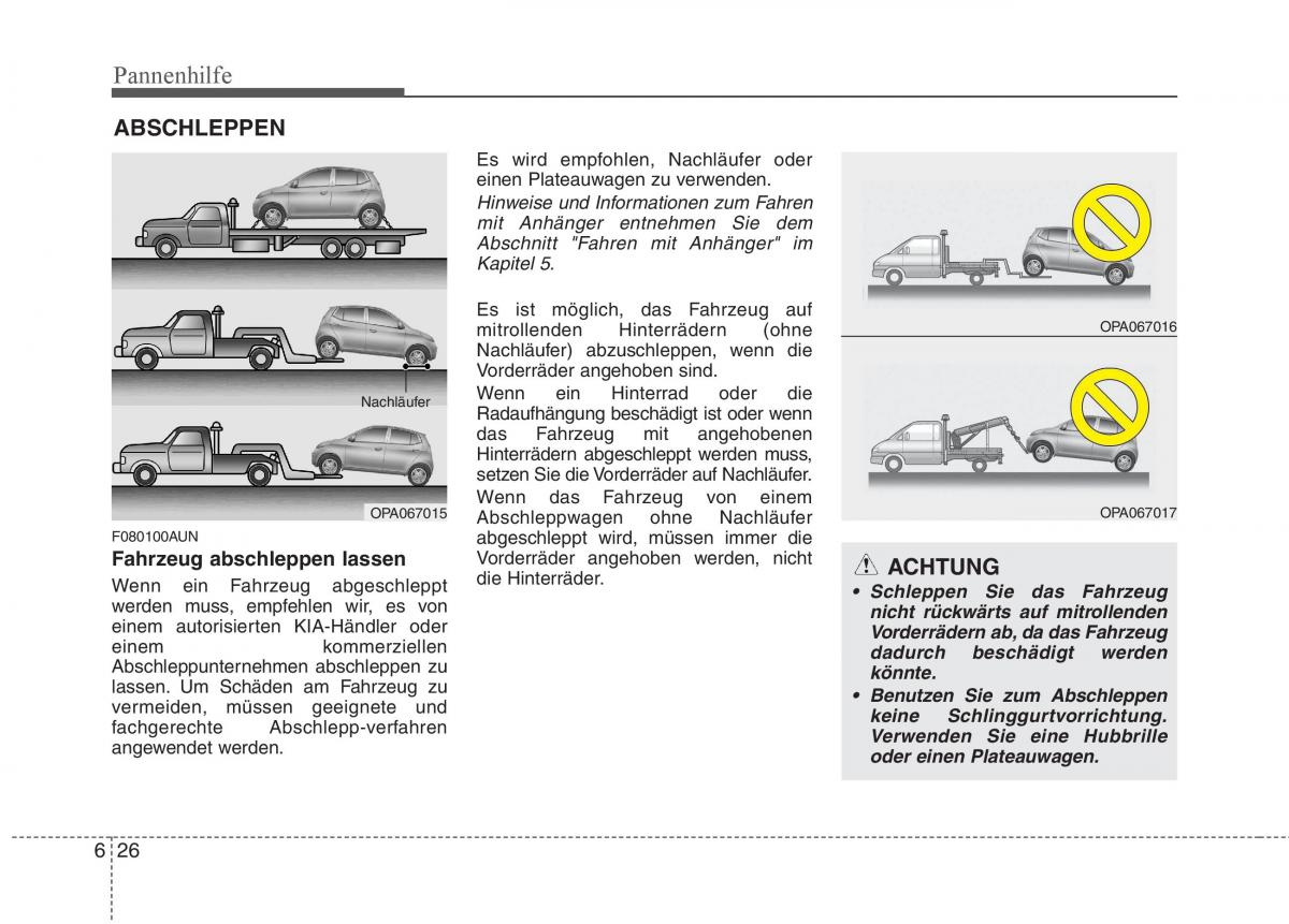 KIA Picanto I 1 Handbuch / page 268