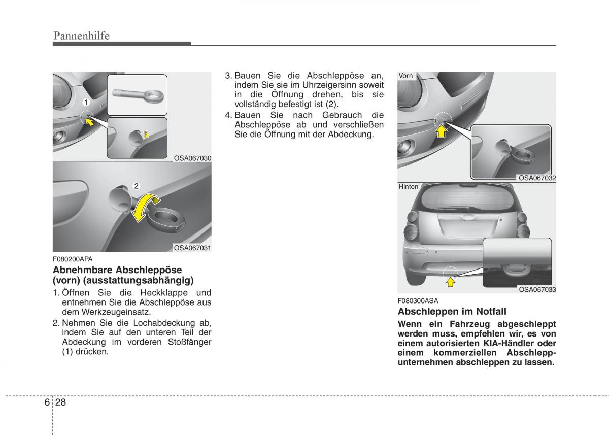 KIA Picanto I 1 Handbuch / page 270