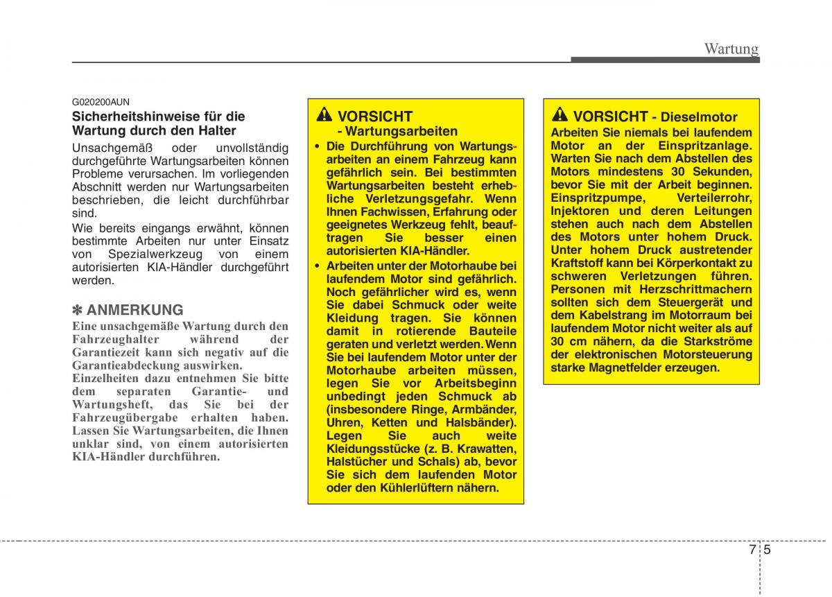 KIA Picanto I 1 Handbuch / page 277