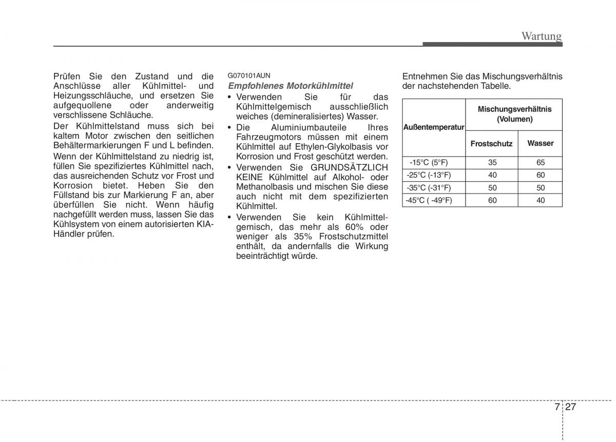 KIA Picanto I 1 Handbuch / page 299