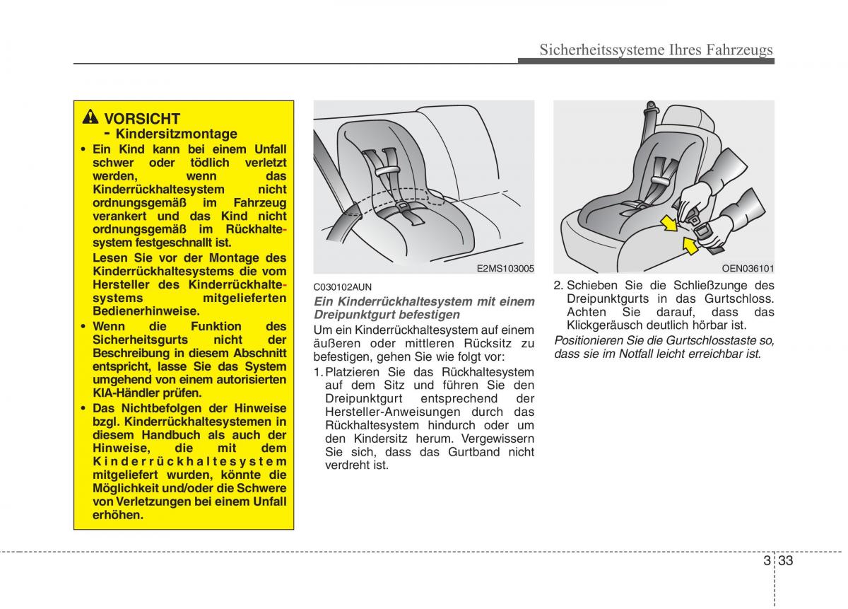 KIA Picanto I 1 Handbuch / page 50