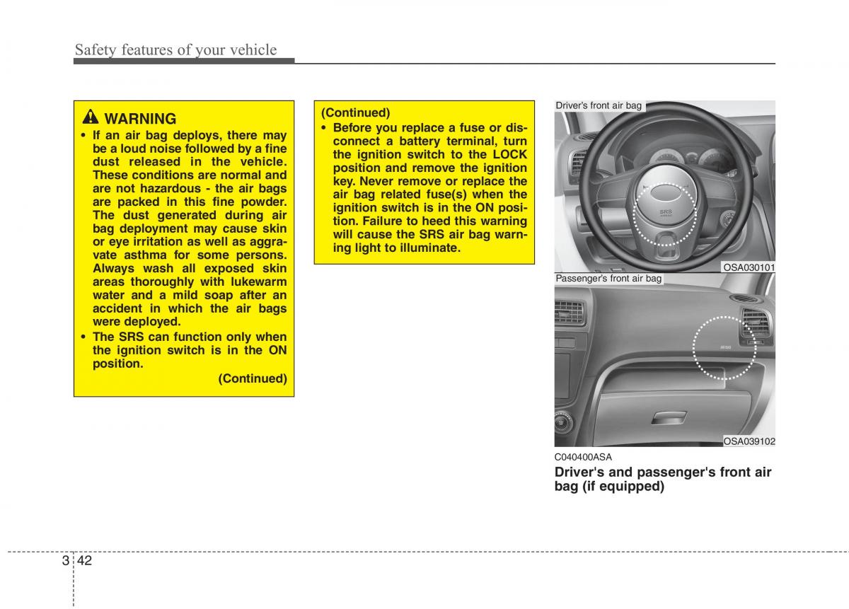 KIA Picanto I 1 owners manual / page 56