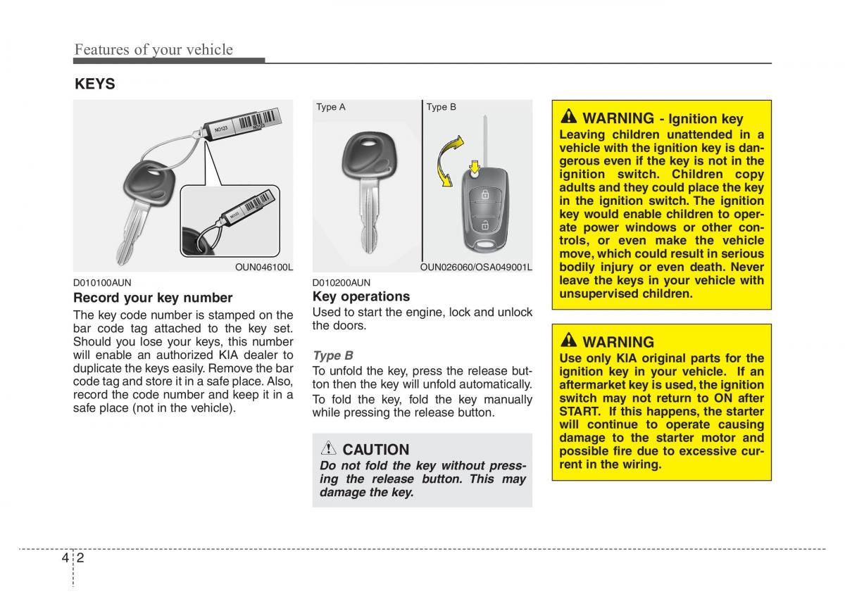 KIA Picanto I 1 owners manual / page 73