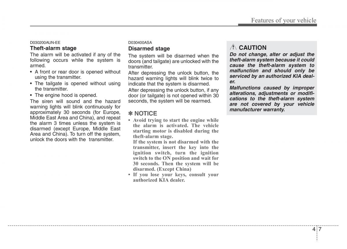 KIA Picanto I 1 owners manual / page 78