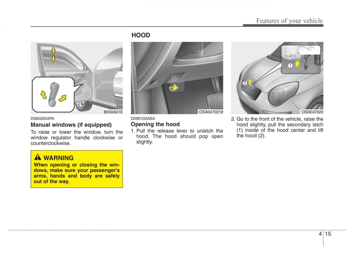 KIA Picanto I 1 owners manual / page 86