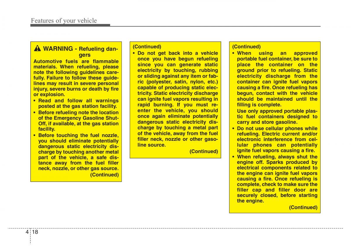 KIA Picanto I 1 owners manual / page 89