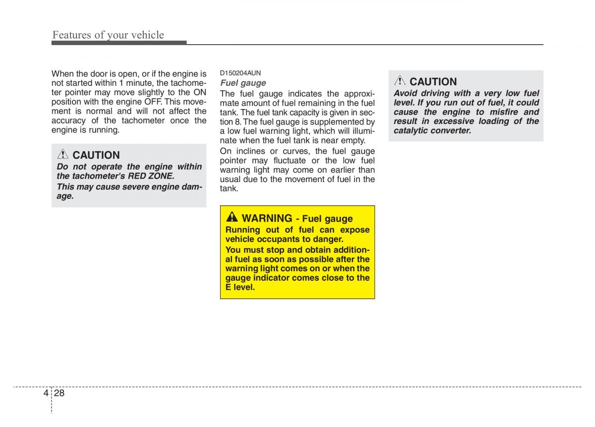 KIA Picanto I 1 owners manual / page 99