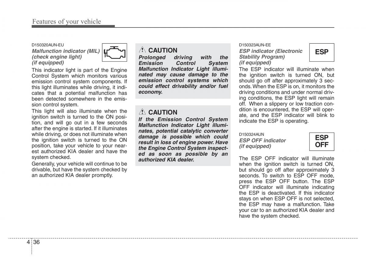 KIA Picanto I 1 owners manual / page 107