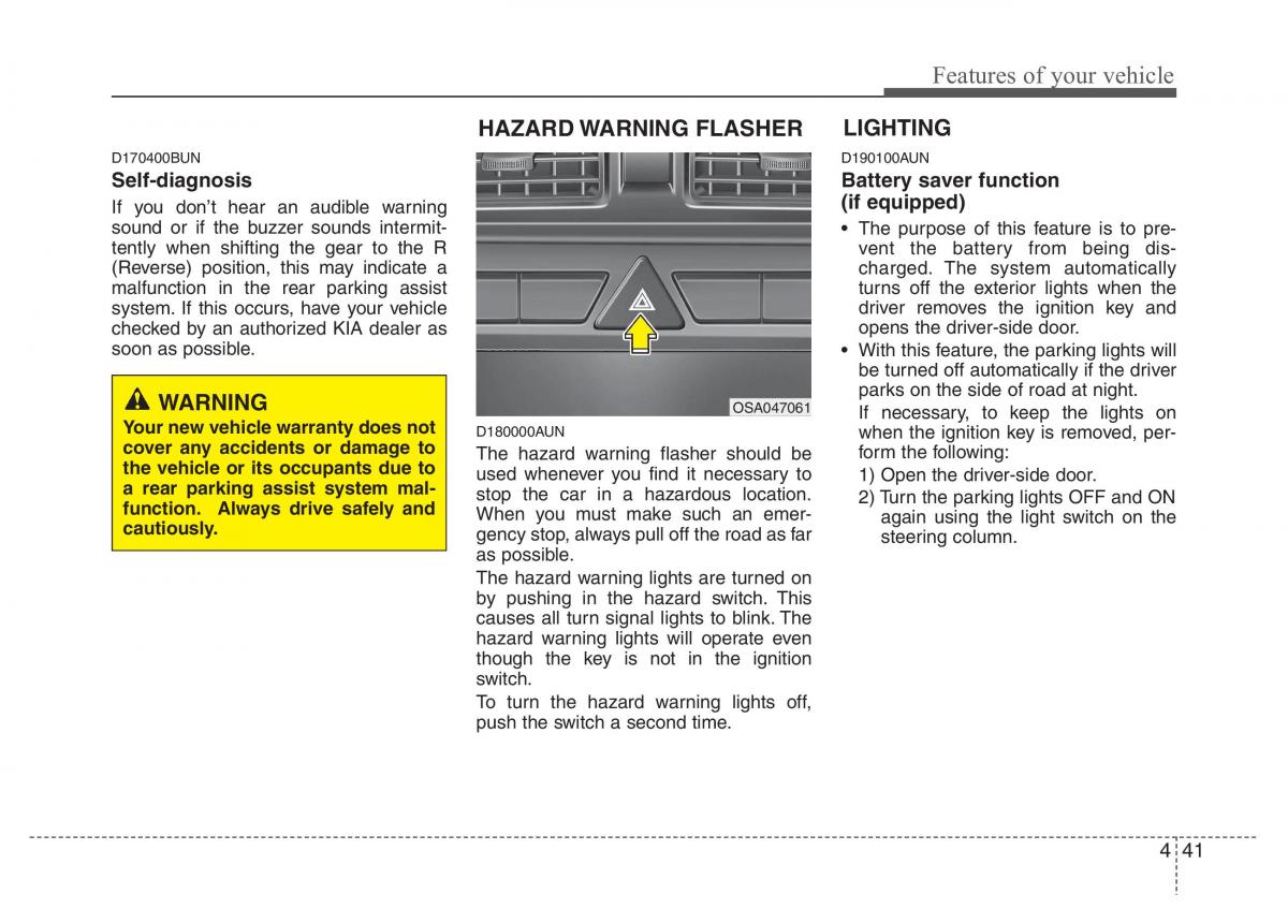 KIA Picanto I 1 owners manual / page 112