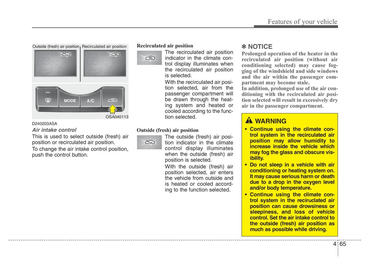 KIA Picanto I 1 owners manual / page 136