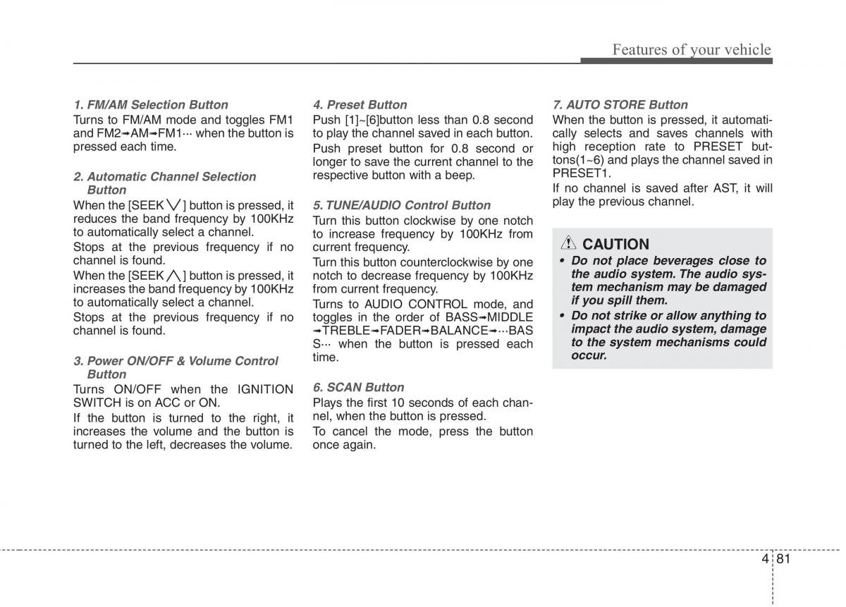 KIA Picanto I 1 owners manual / page 152