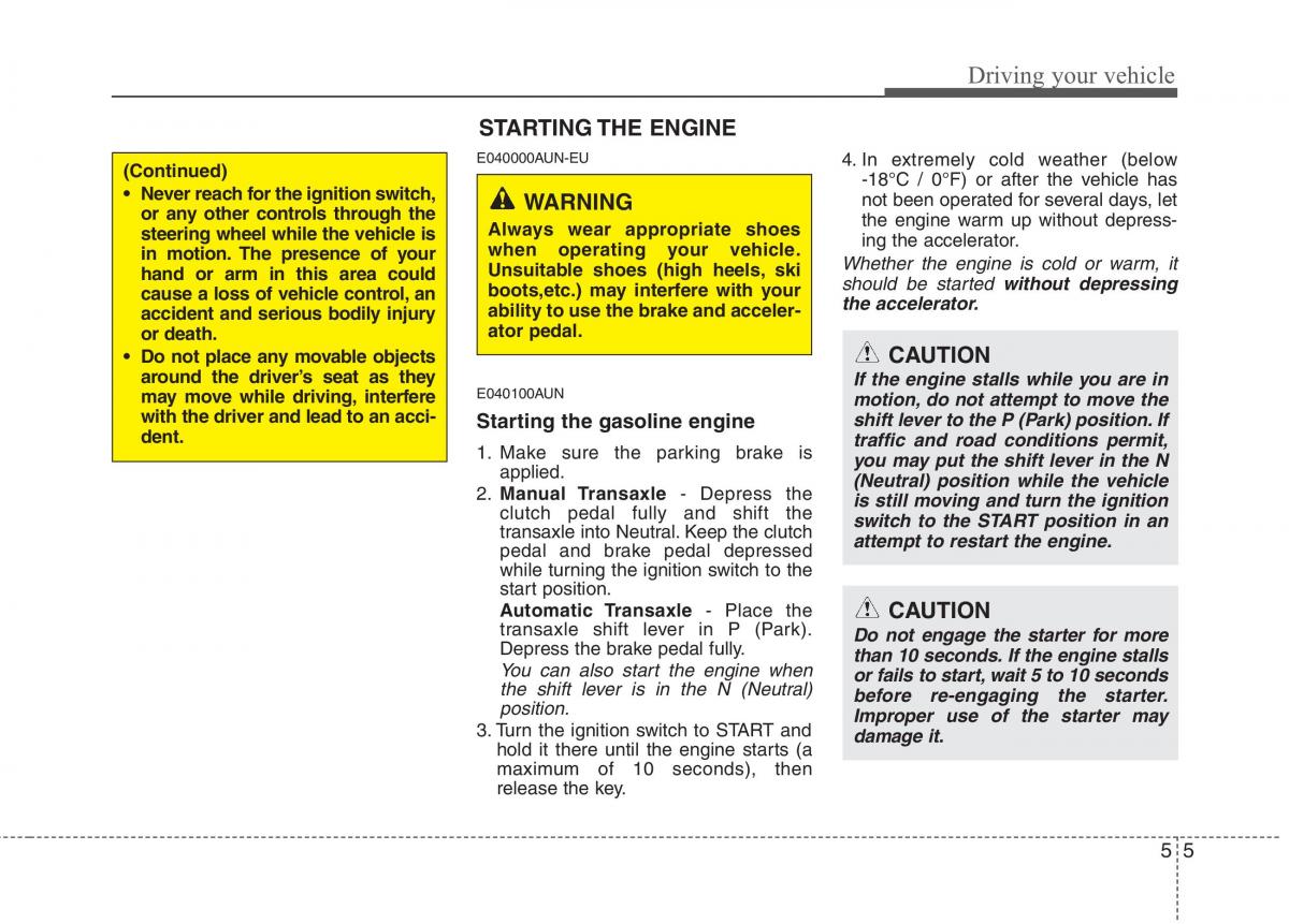 KIA Picanto I 1 owners manual / page 186