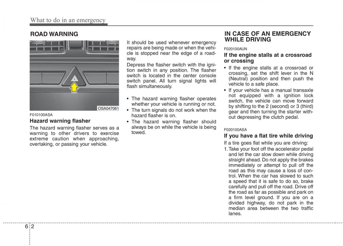 KIA Picanto I 1 owners manual / page 227