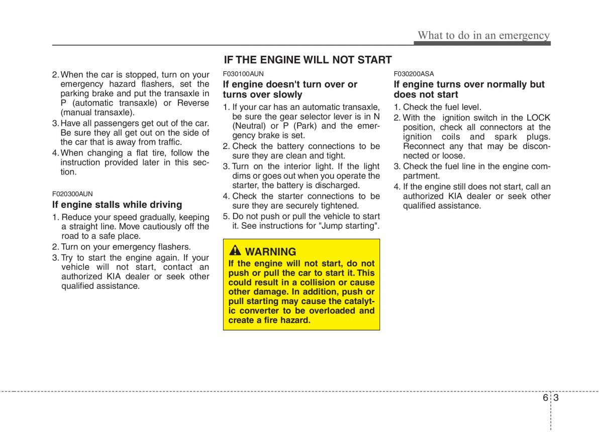 KIA Picanto I 1 owners manual / page 228