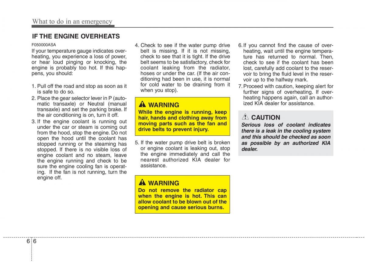 KIA Picanto I 1 owners manual / page 231