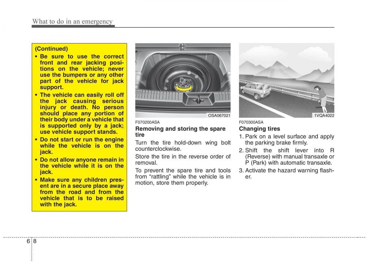 KIA Picanto I 1 owners manual / page 233