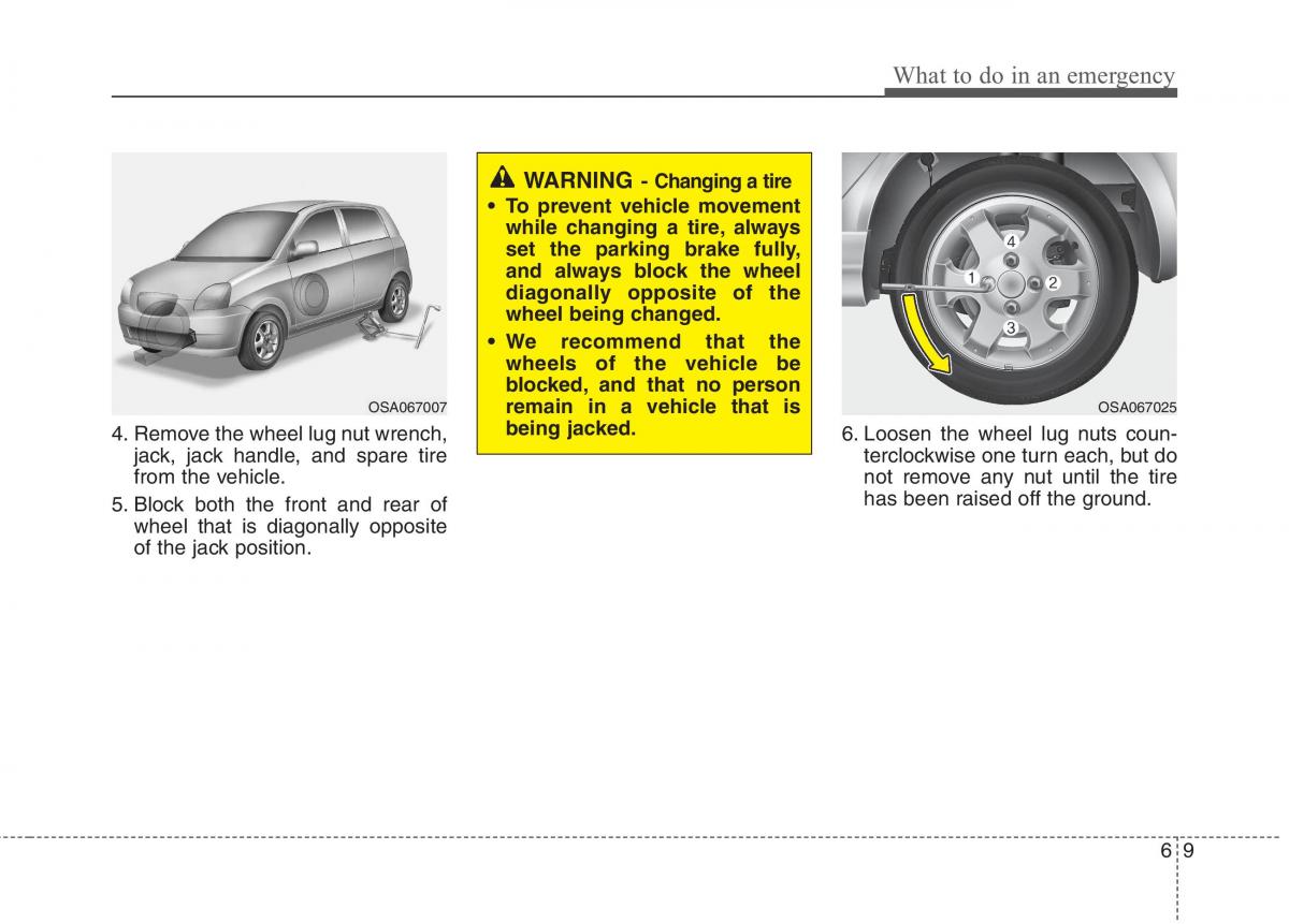 KIA Picanto I 1 owners manual / page 234