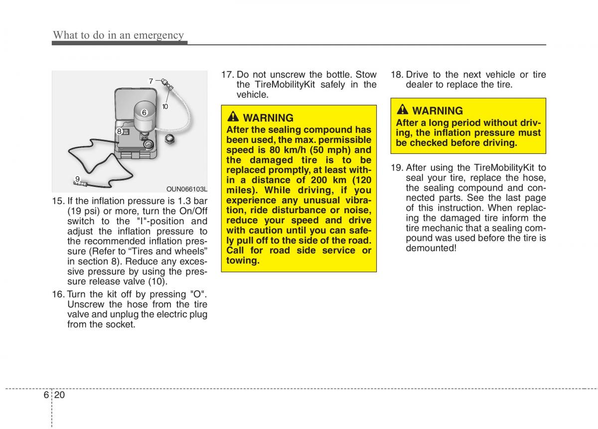 KIA Picanto I 1 owners manual / page 245