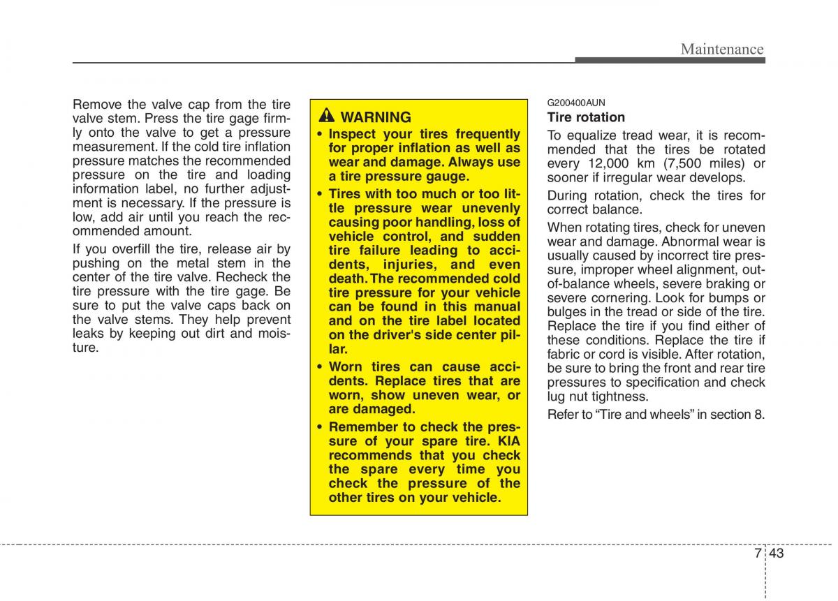 KIA Picanto I 1 owners manual / page 296