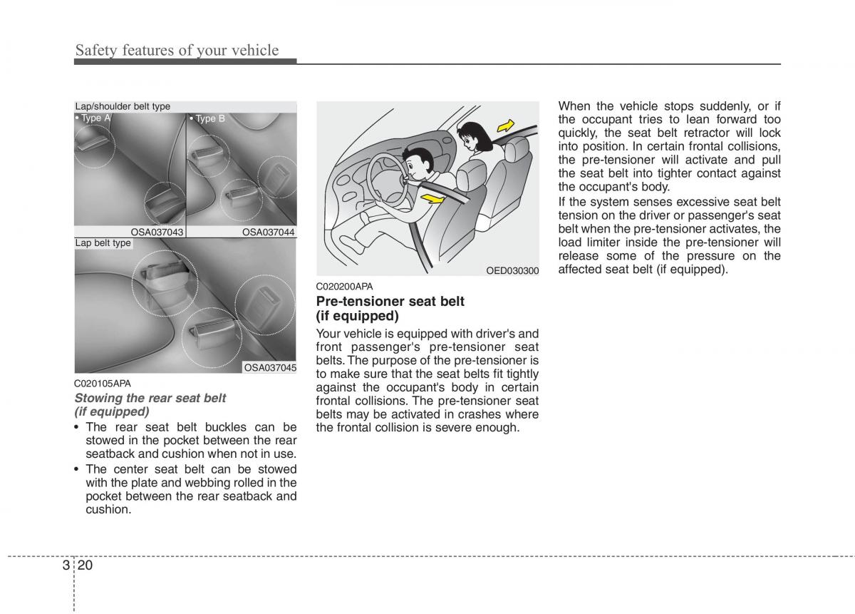 KIA Picanto I 1 owners manual / page 34