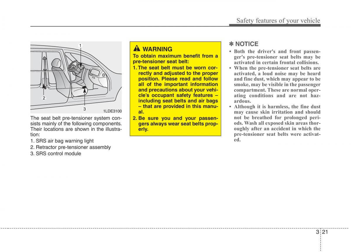 KIA Picanto I 1 owners manual / page 35