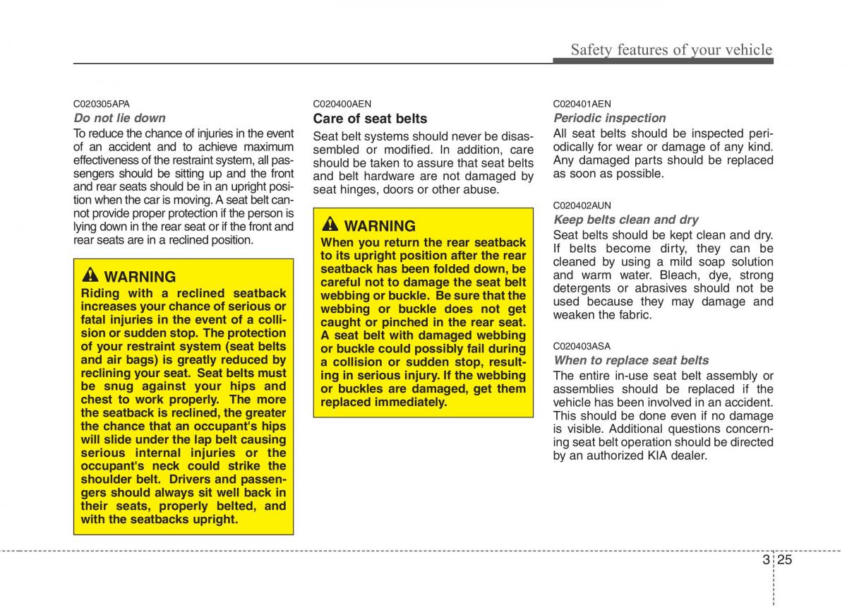 KIA Picanto I 1 owners manual / page 39