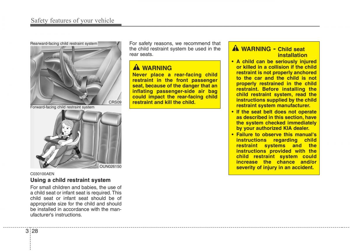 KIA Picanto I 1 owners manual / page 42