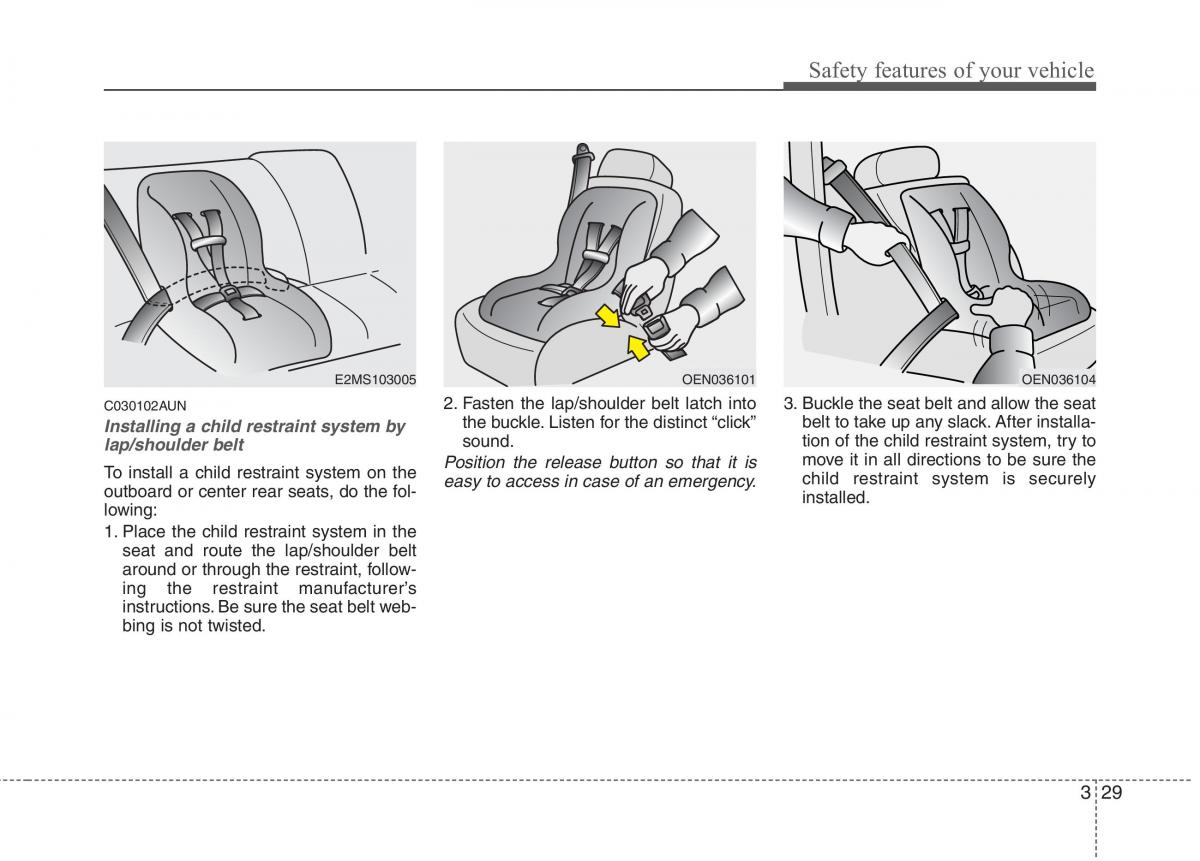 KIA Picanto I 1 owners manual / page 43