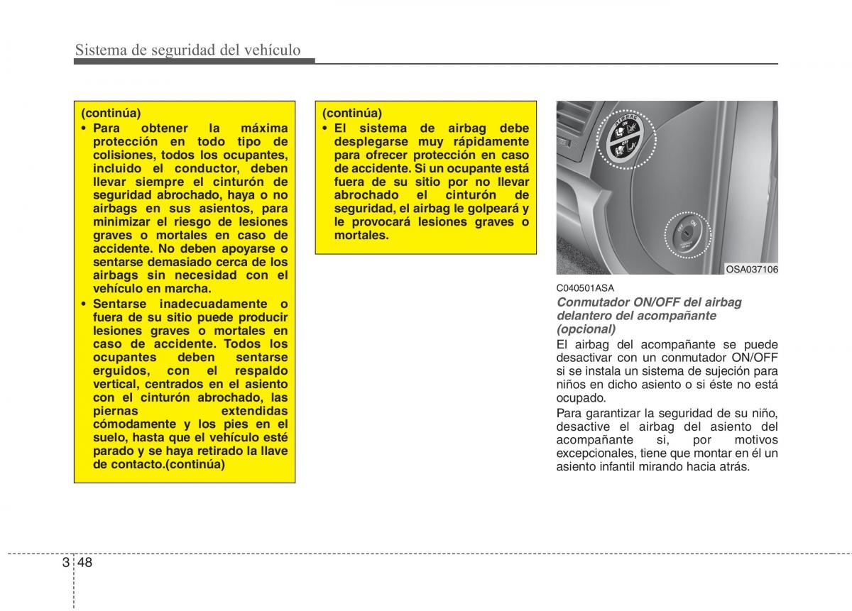 KIA Picanto I 1 manual del propietario / page 62