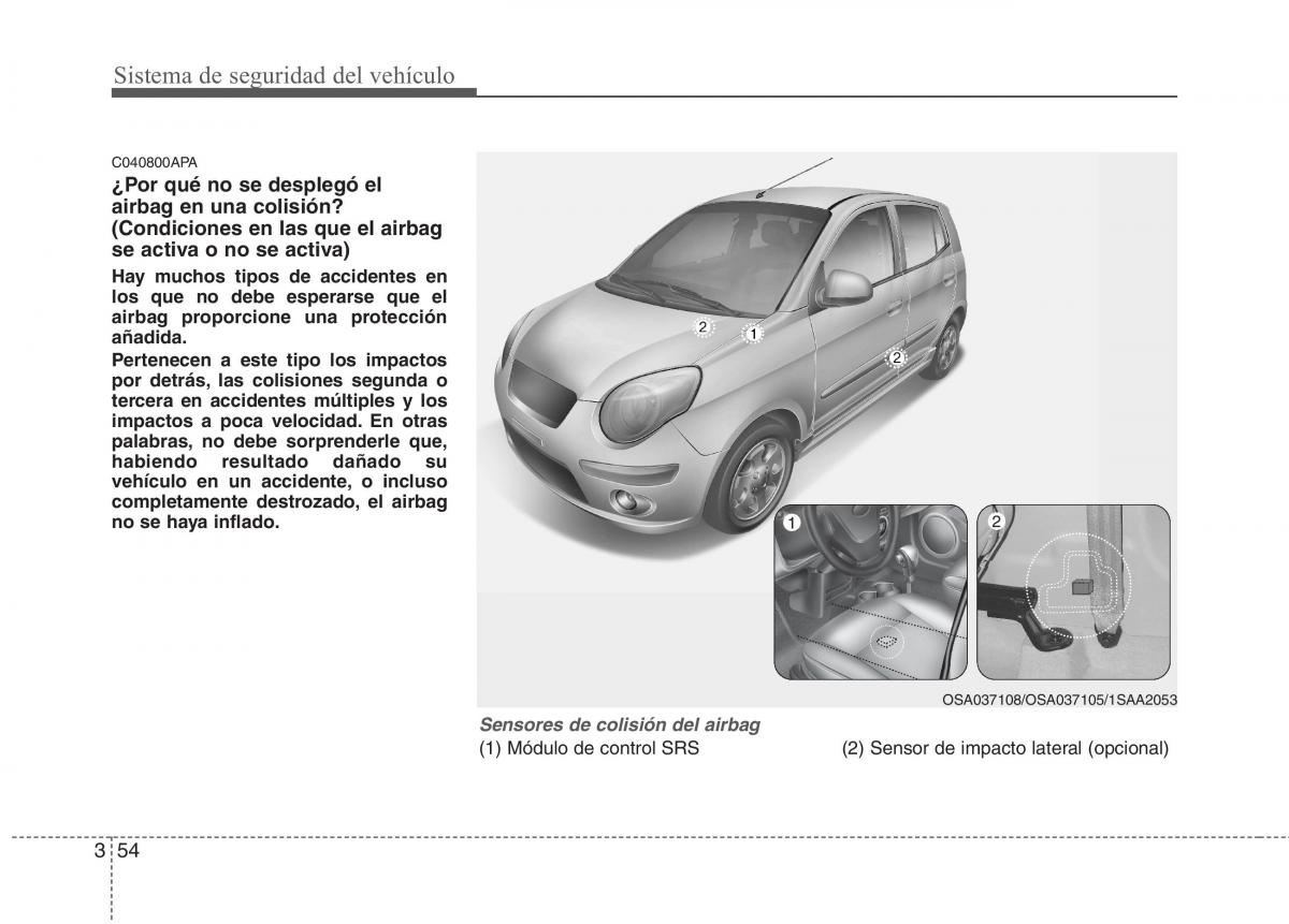 KIA Picanto I 1 manual del propietario / page 68