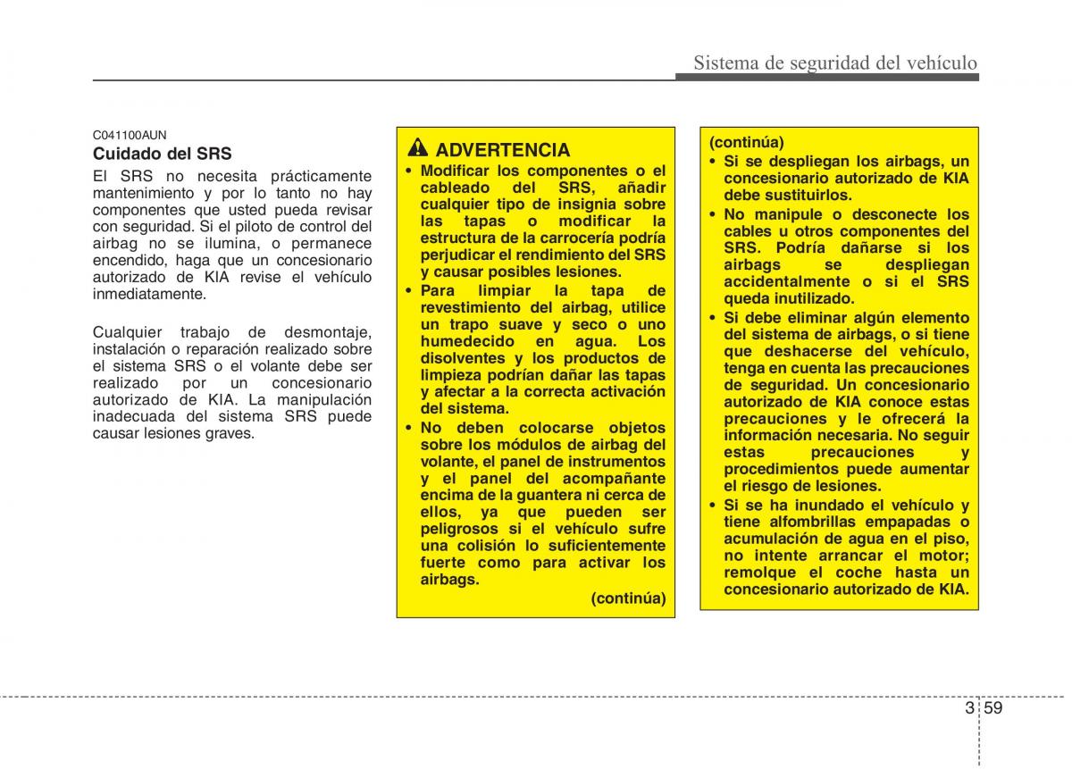 KIA Picanto I 1 manual del propietario / page 73