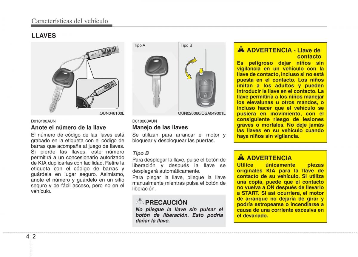 KIA Picanto I 1 manual del propietario / page 77