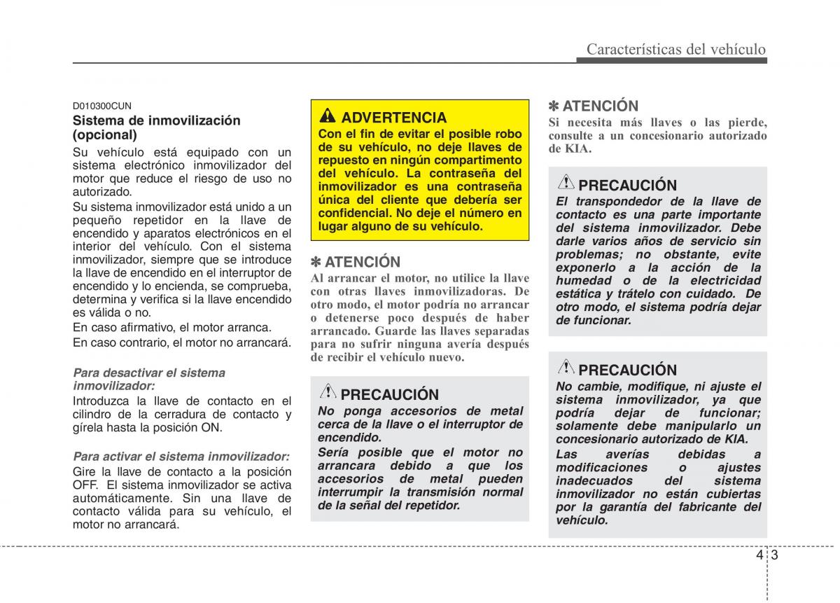 KIA Picanto I 1 manual del propietario / page 78