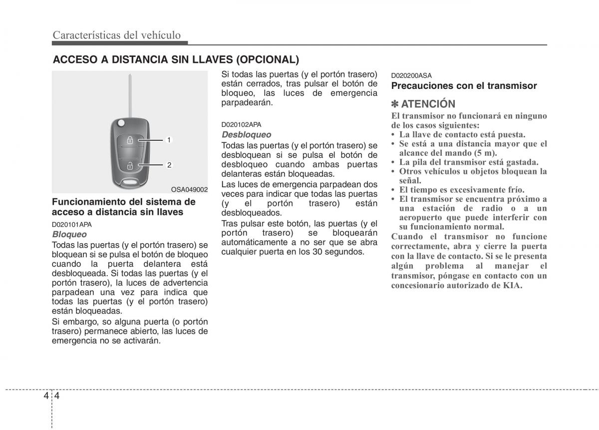 KIA Picanto I 1 manual del propietario / page 79