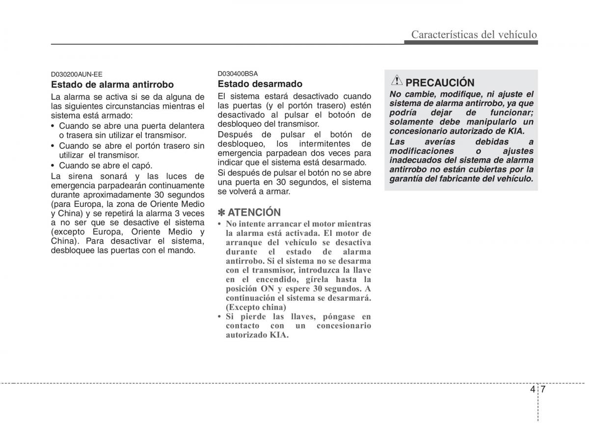 KIA Picanto I 1 manual del propietario / page 82