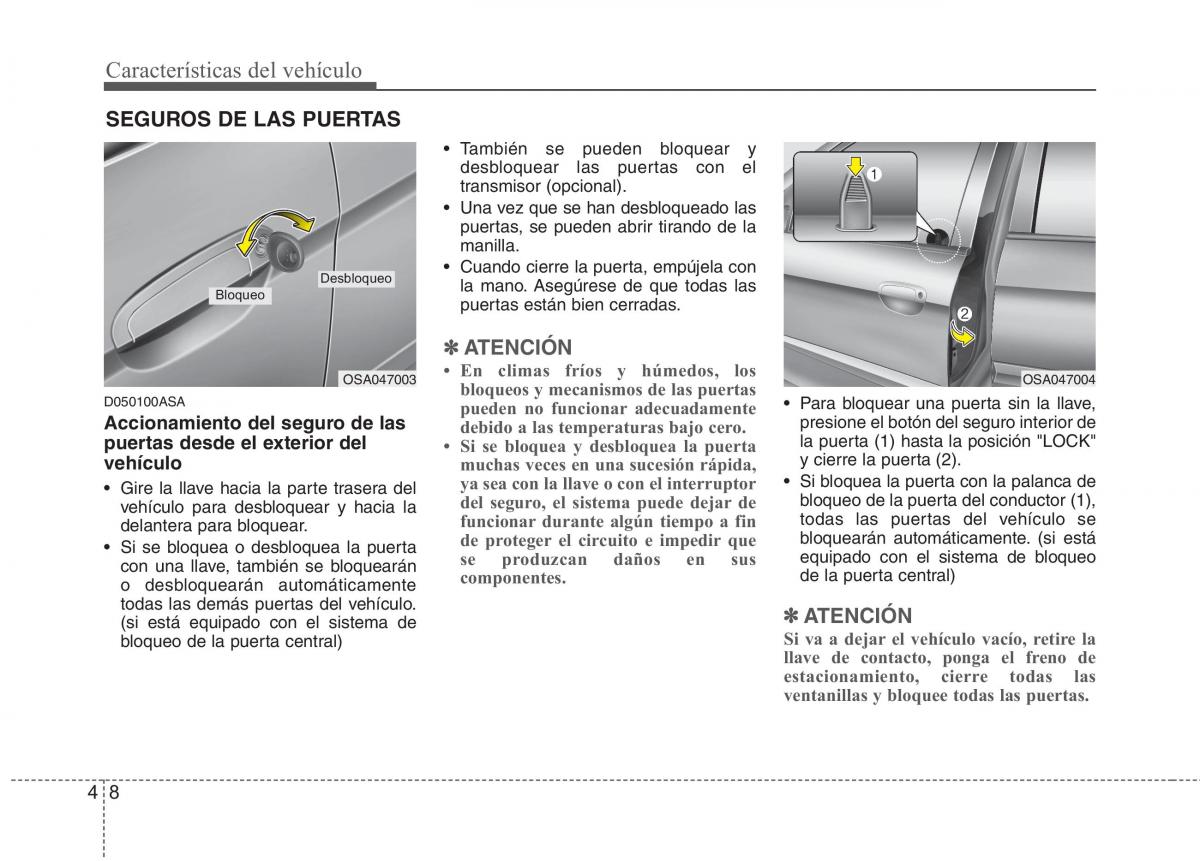 KIA Picanto I 1 manual del propietario / page 83