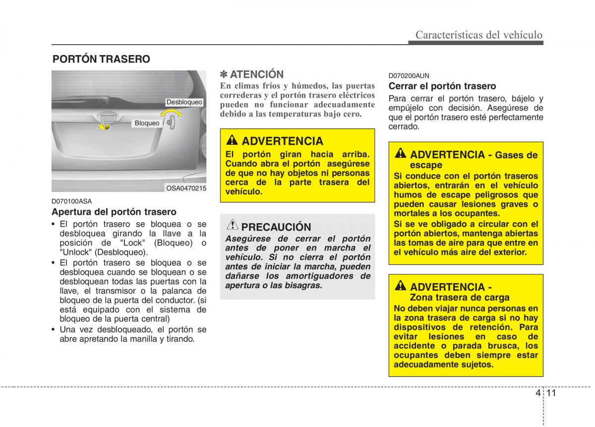 KIA Picanto I 1 manual del propietario / page 86