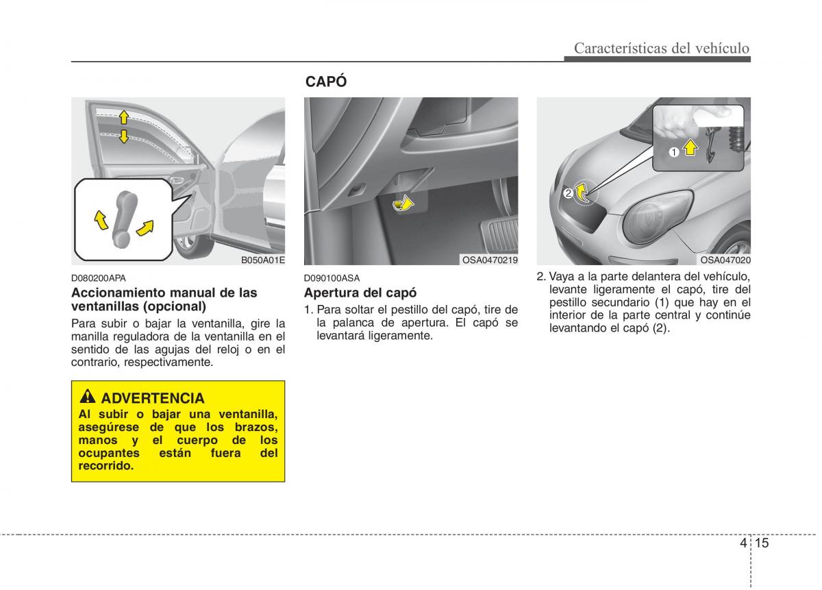 KIA Picanto I 1 manual del propietario / page 90