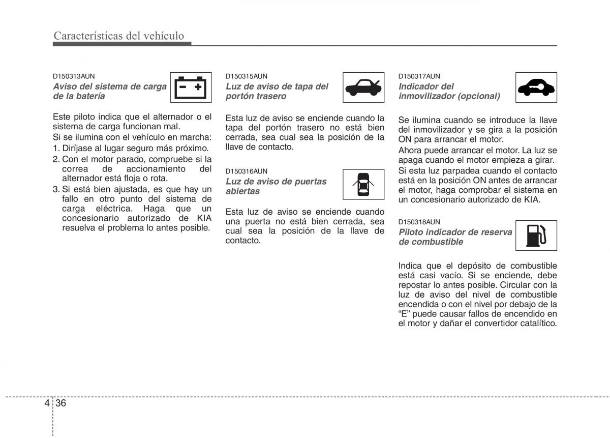 KIA Picanto I 1 manual del propietario / page 111