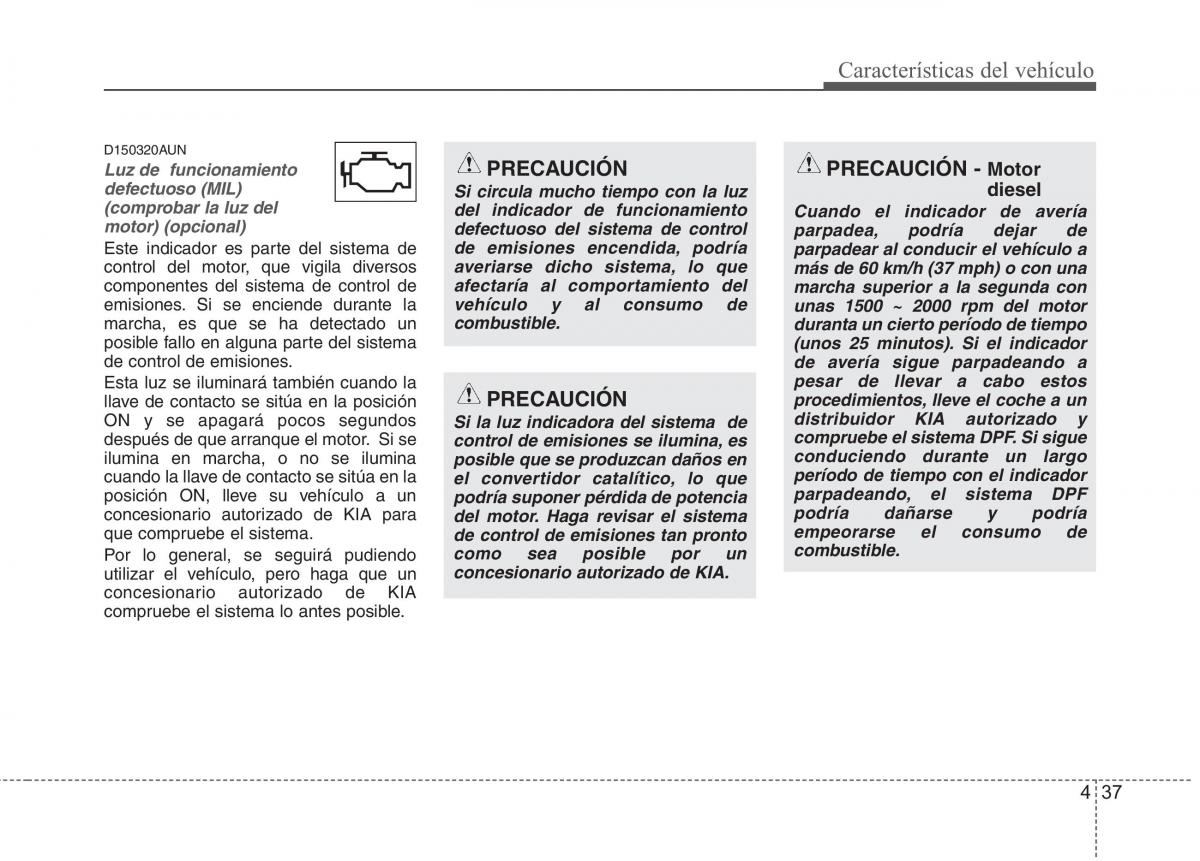 KIA Picanto I 1 manual del propietario / page 112