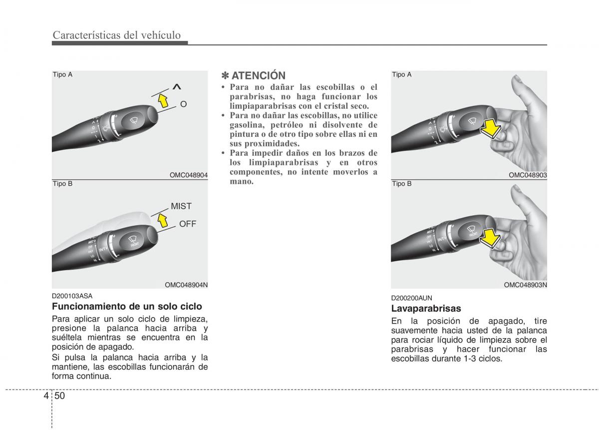 KIA Picanto I 1 manual del propietario / page 125