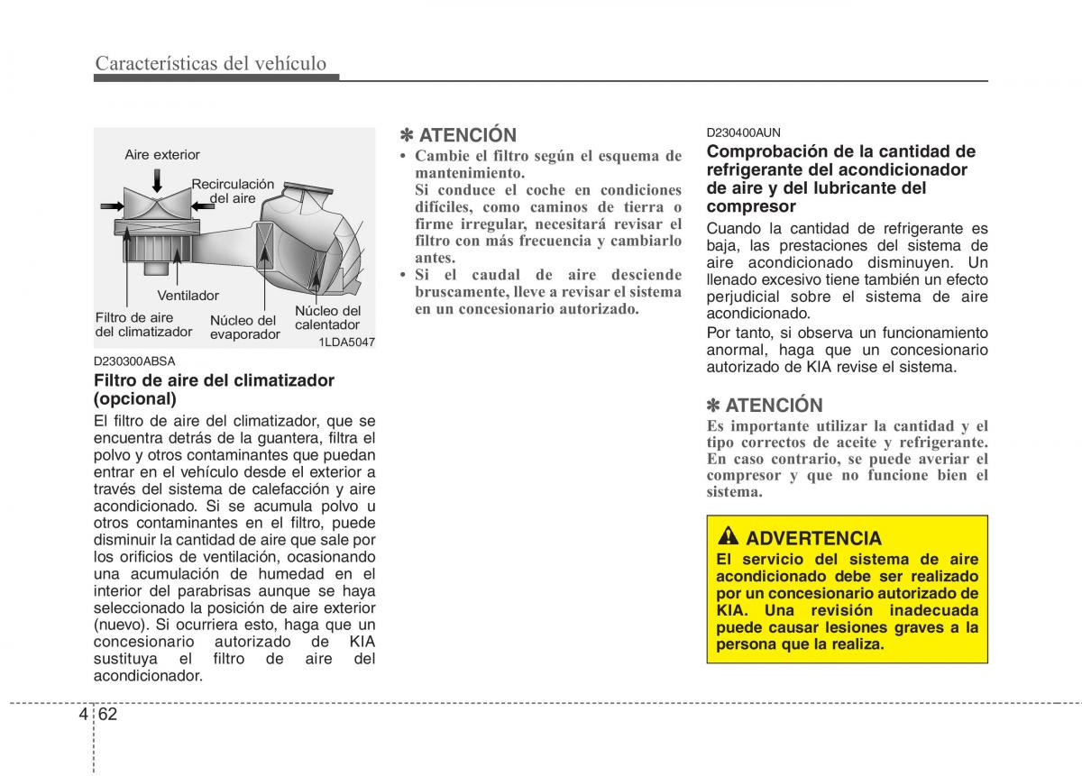 KIA Picanto I 1 manual del propietario / page 137