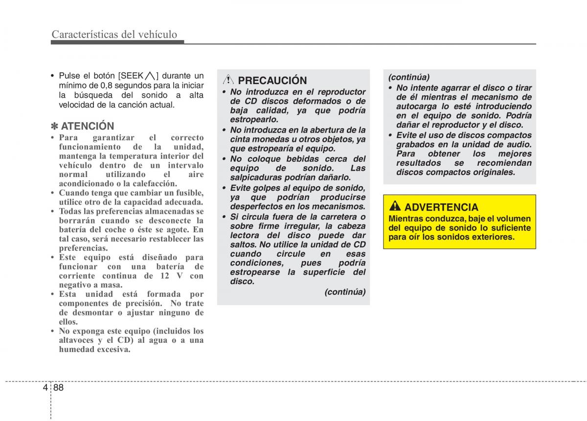 KIA Picanto I 1 manual del propietario / page 163